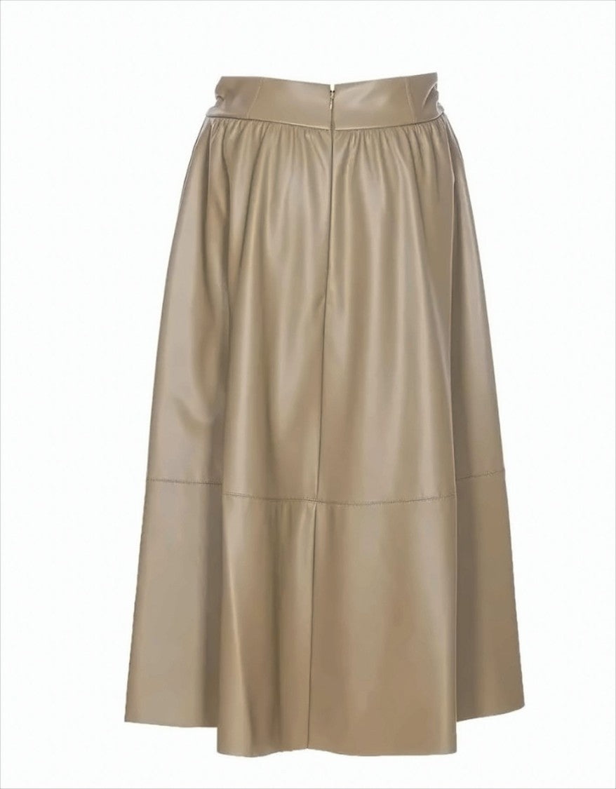 Liu Jo Longuette Skirt With Pearl-Embellished Waist