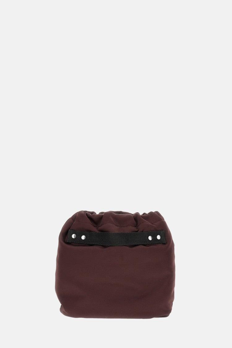 Plan C Bordeaux Round Bag With Drawstring Closure