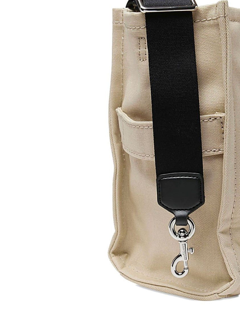 Marc Jacobs Beige Cotton Tote Bag With Prominent Logo