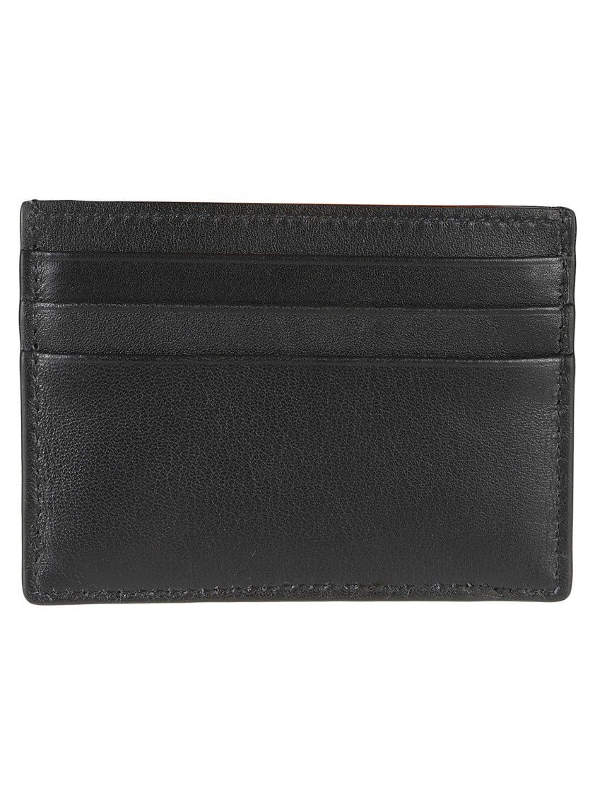 Alexander Mcqueen Textured Black Calf Leather Wallet