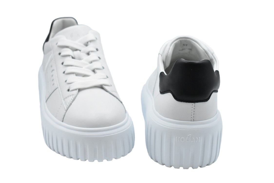Hogan White Laced Elegance Women's Flat Shoes