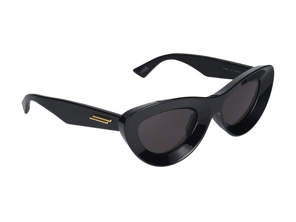 Bottega Veneta Black Glossy Black Frames Sunglasses