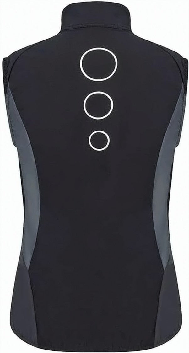 Montura High-Collar Fitted Activewear Vest With Reflective Details