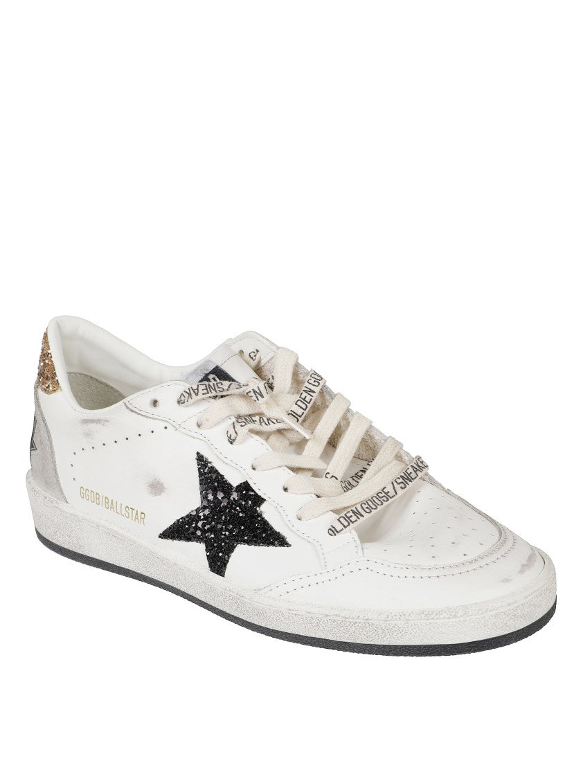 Golden Goose Low-Top Sneakers With Textured White Leather