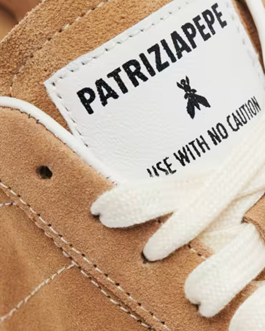 Patrizia Pepe Skin '93 Natural Suede Sneakers