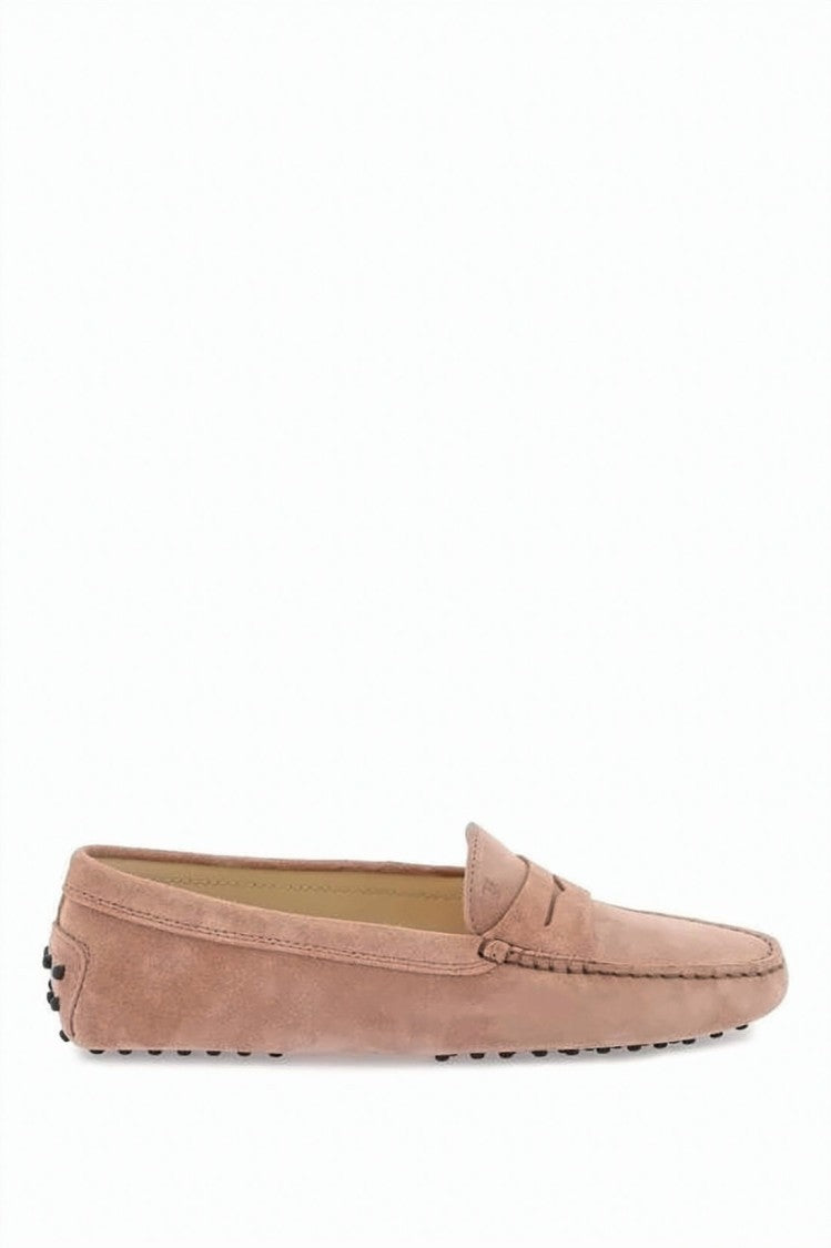 Tod's Suede Driving Shoes With Leather Accents