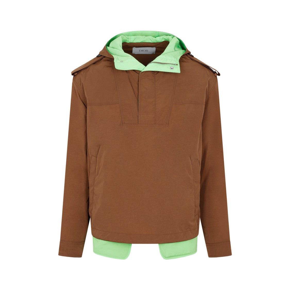 Dior Coffee Brown Hooded Anorak