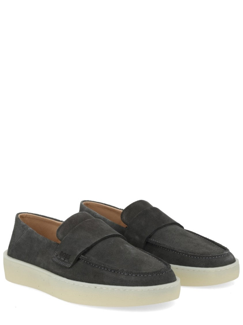 Boss Kieran Cow Suede Penny Loafers