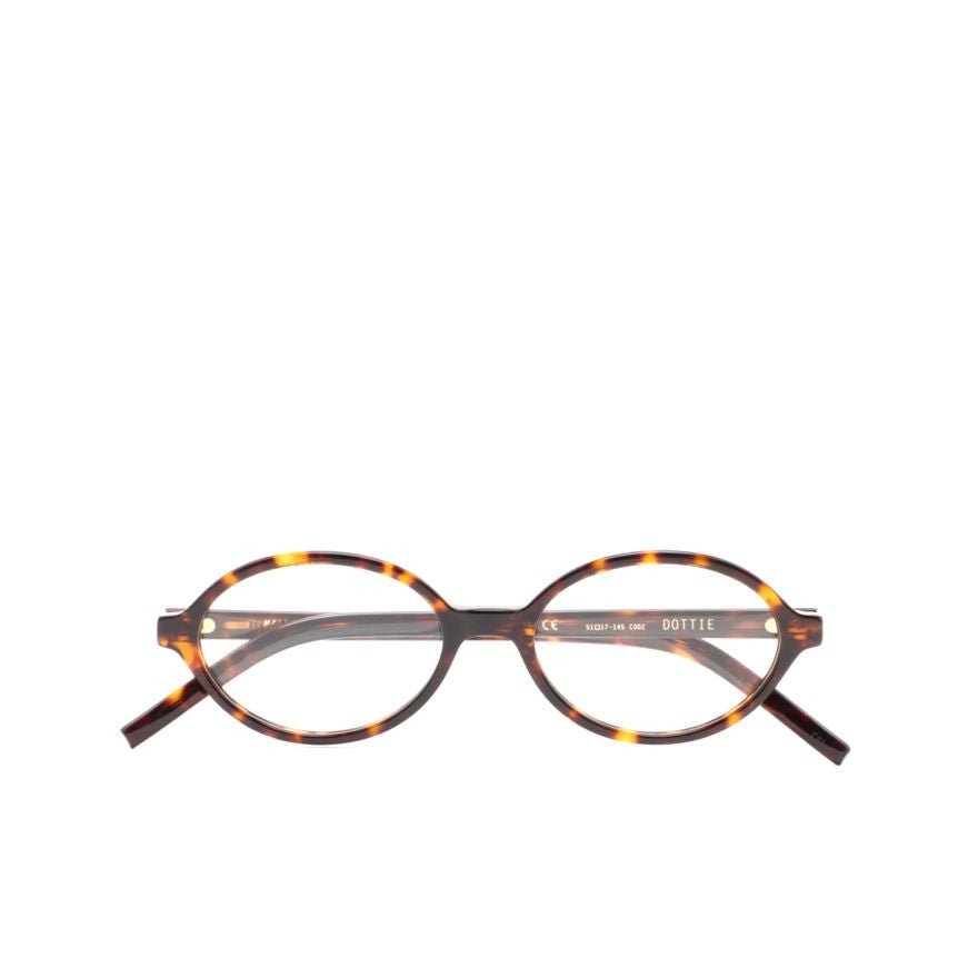 Kaleos Dottie Oval Tortoiseshell Frame Eyeglasses With Retro Appeal