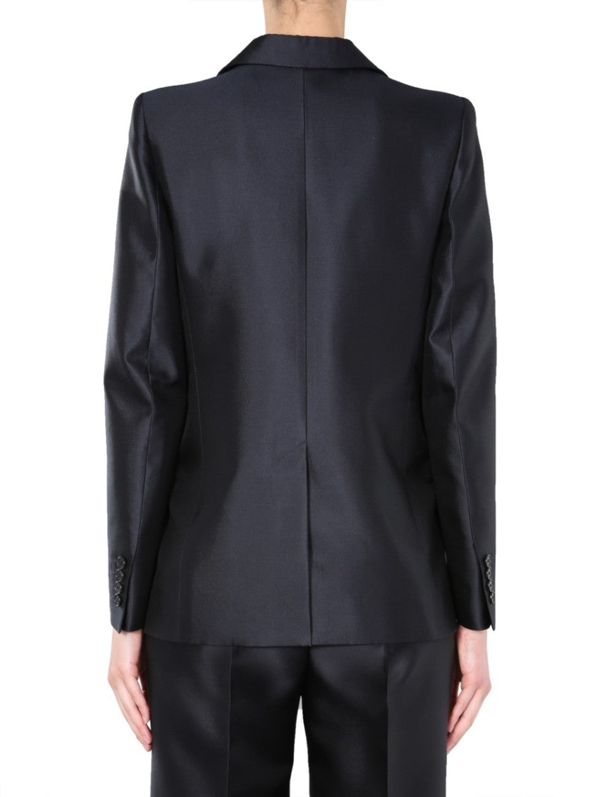 Givenchy Double-Breasted Jacket With Structured Shoulders