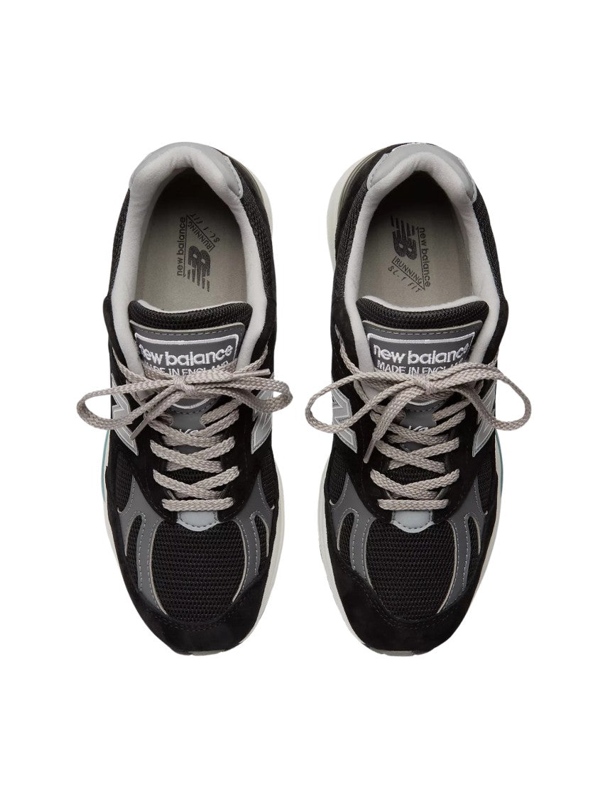 New Balance Mesh And Suede Black Sneakers