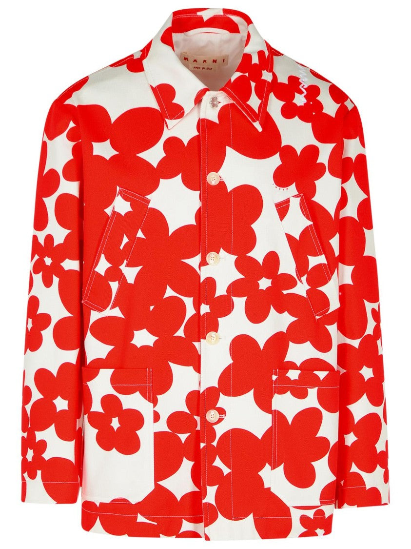 Marni Red Cotton Jacket