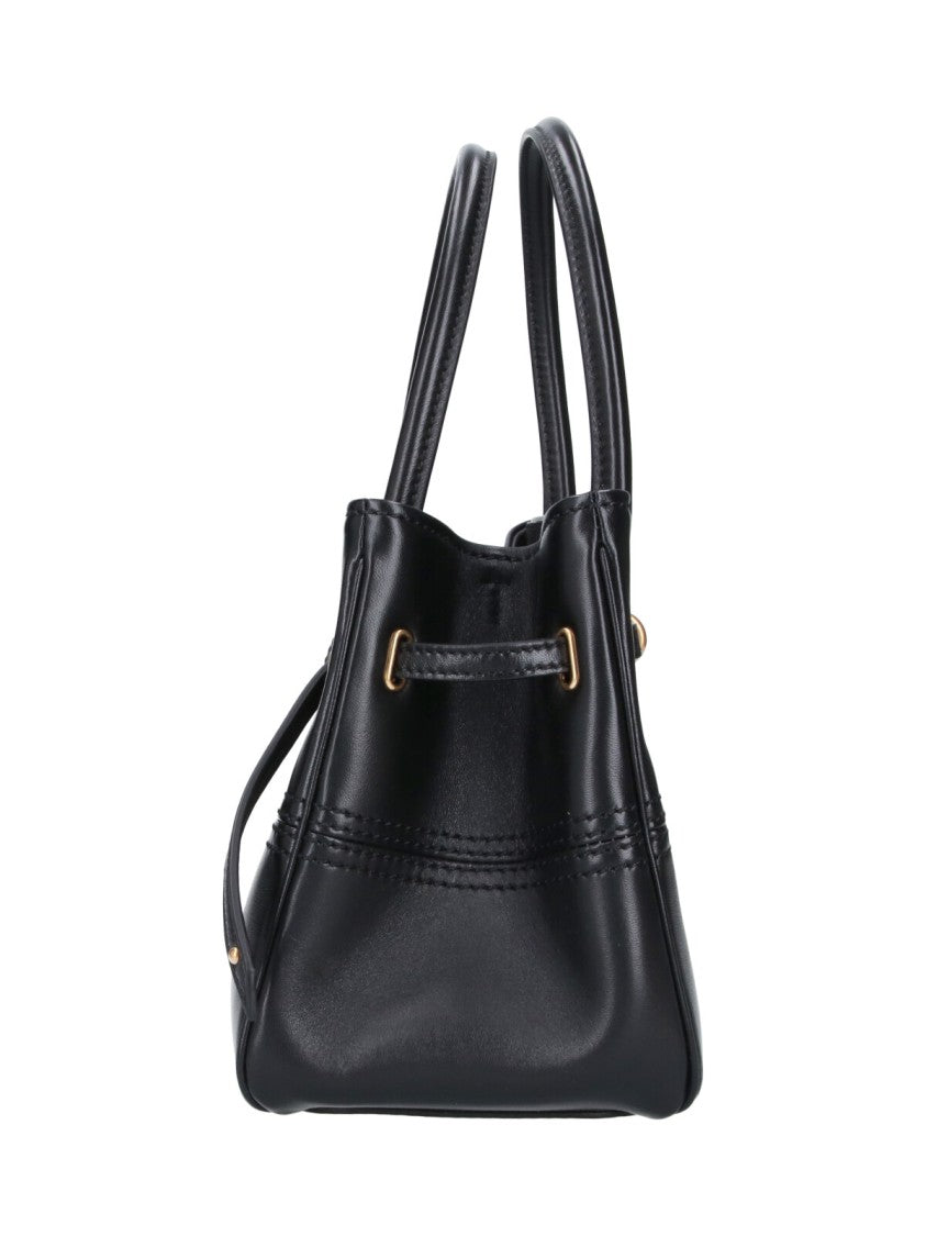 Chloé Paddington Gold Padlock Black Lambskin Shoulder Bag