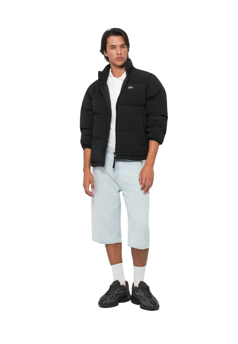 Lacoste Black Quilted Puffer Jacket