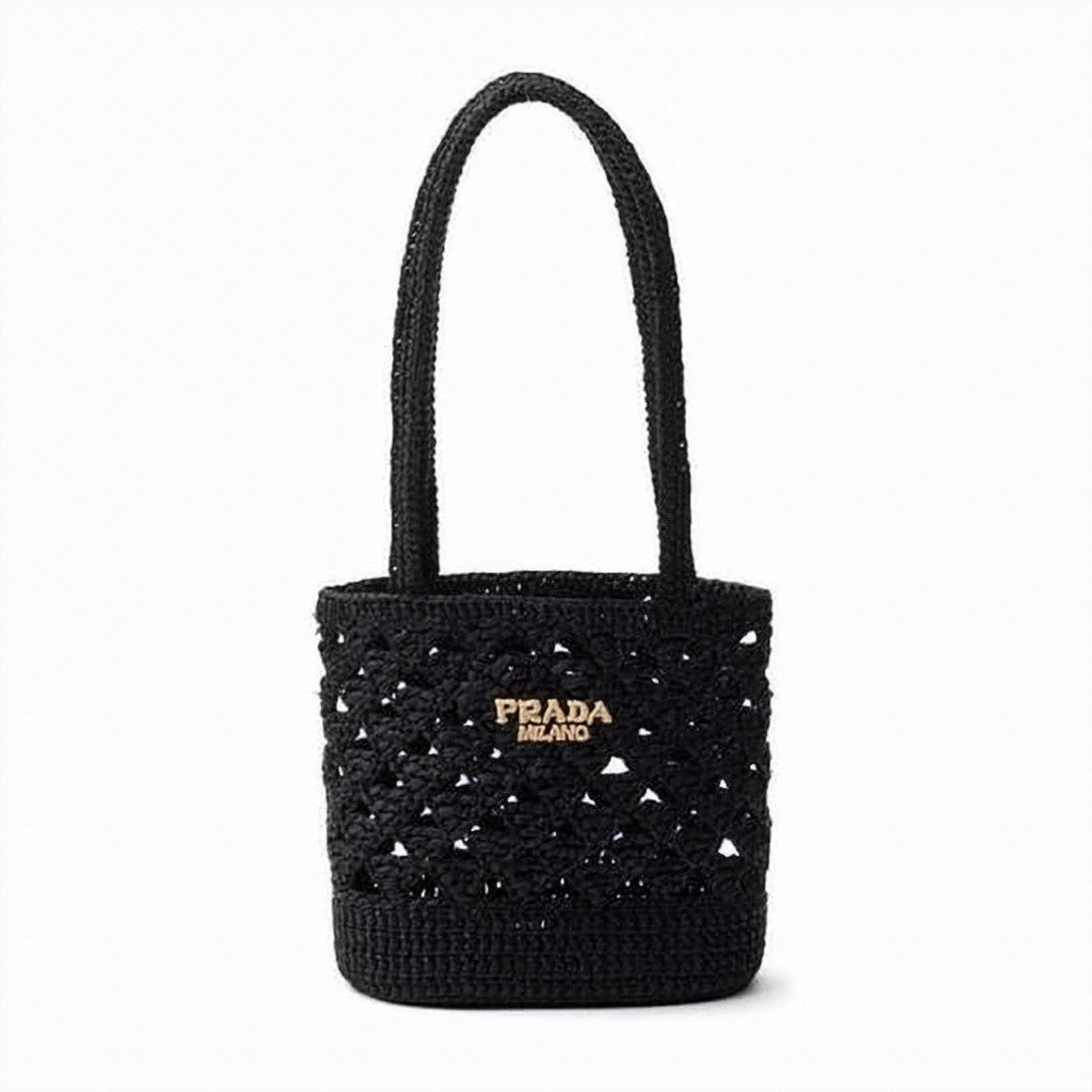 Prada Artisanal Black Tote Bag