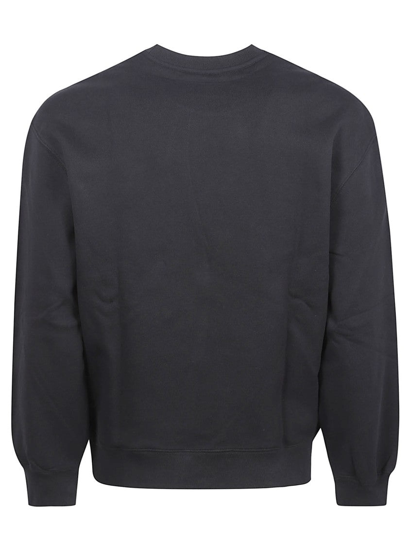 Maison Kitsuné Relaxed Fit Black Crewneck Sweater
