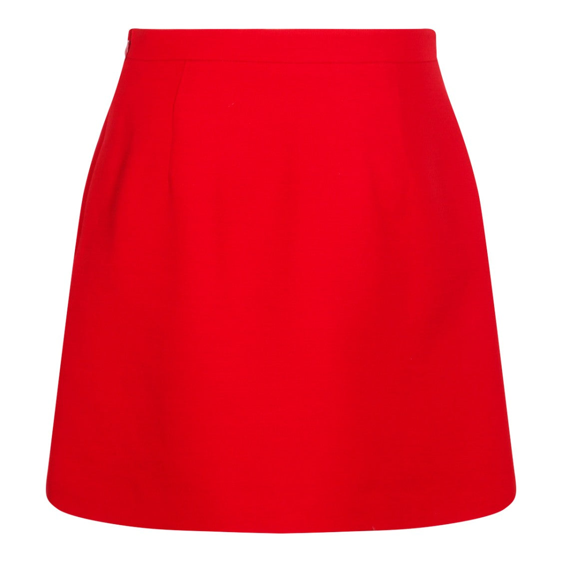 Valentino Red Silk Skirt