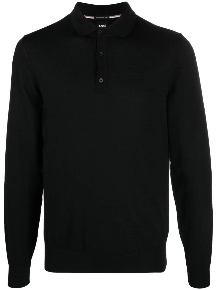 Hugo Boss Lancione Long-Sleeve Polo Shirt
