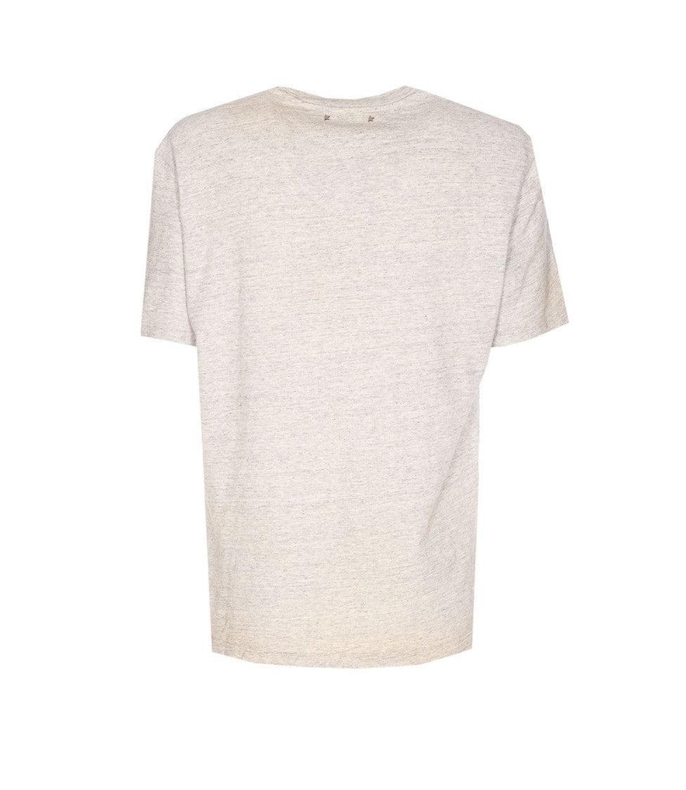 Golden Goose Regular Fit Vintage Treatment Slub Jersey T-Shirt