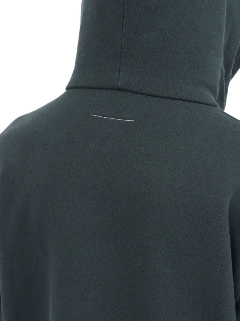 Mm6 By Maison Margiela Relaxed Fit Hoodie With Faded Diagonal Design