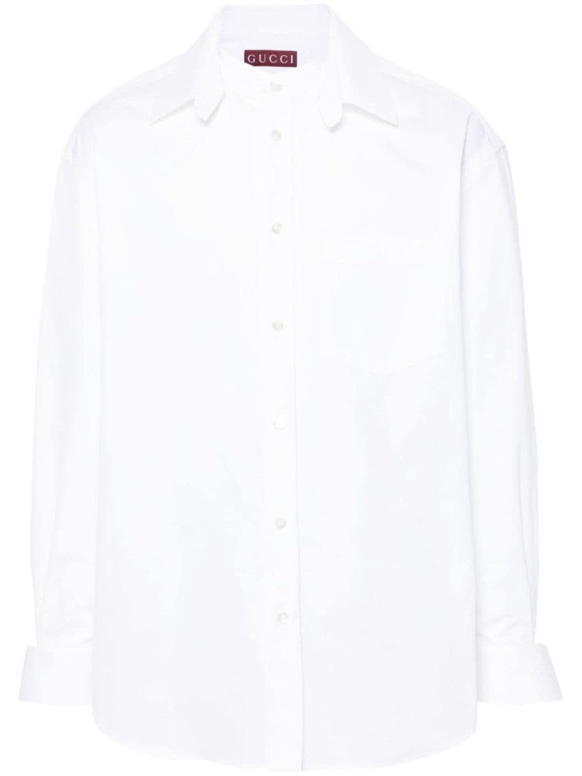 Gucci Logo-Embossed Cotton Shirt