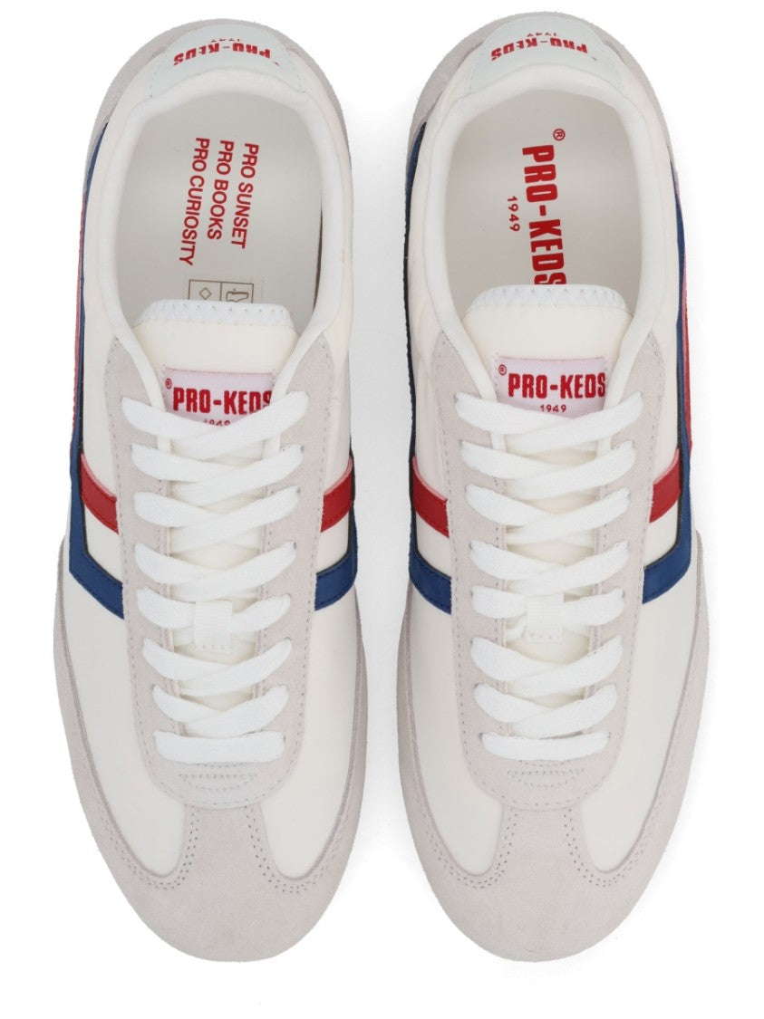Pro-Keds White Reacer 77 Polyamide Suede Sneakers