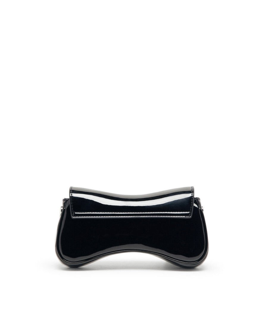 Diesel Compact Black Crossbody Bag With Removable Strap