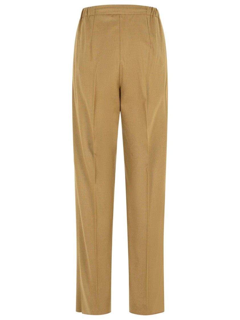 Max Mara 'Gatti' Dove-Gray Cashmere Drawstring Pants