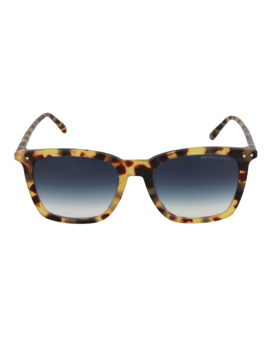 Bottega Veneta Square-Frame Acetate Sunglasses With Tortoiseshell Pattern