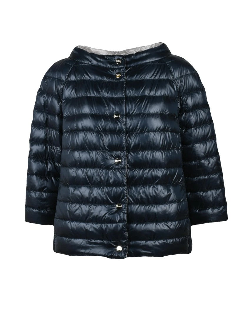 Herno Light Down Cape - Blue