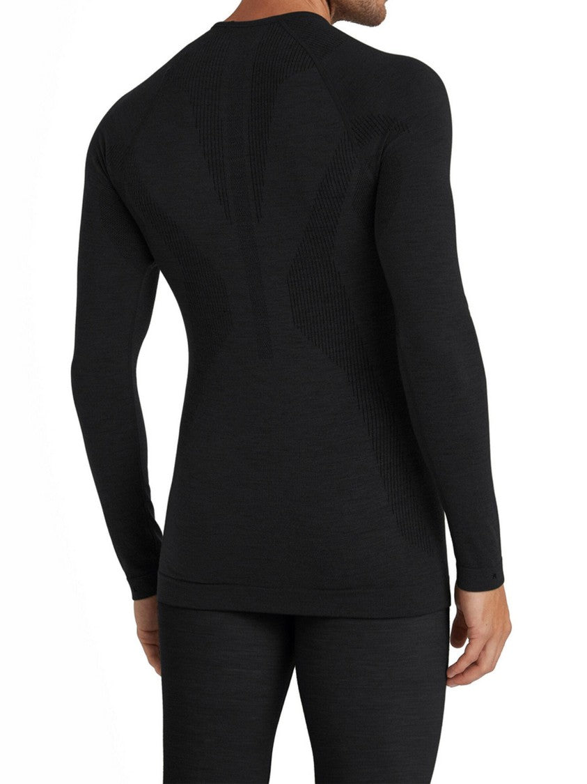 Falke Black Seamless Textured Detail Ski Top