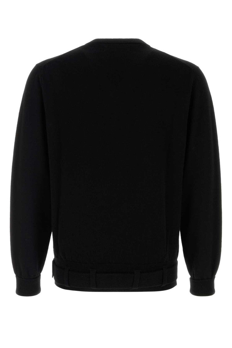 Random Identities Black Wool Blend Sweater