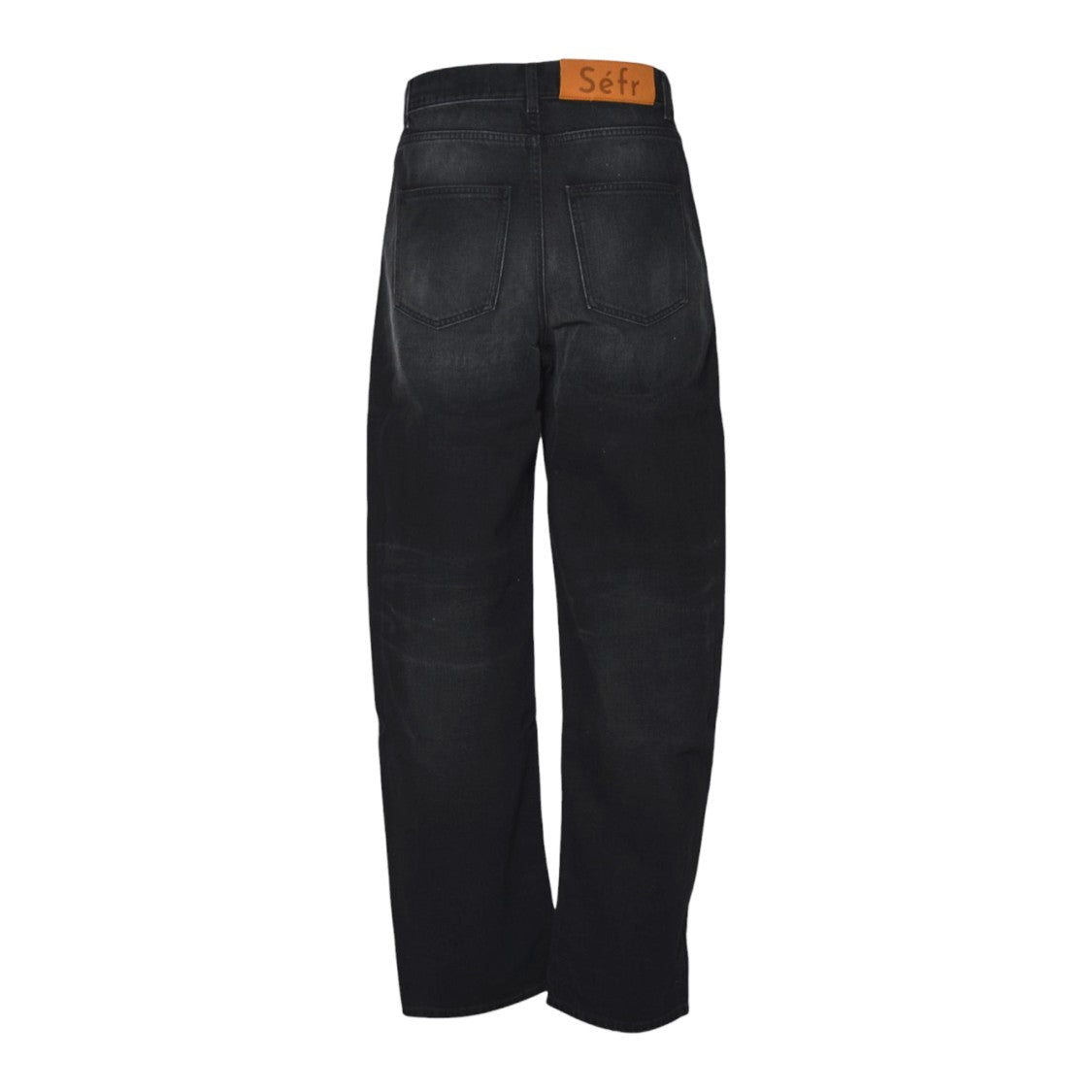 Séfr Straight-Leg Denim Jeans With Subtle Fading And Leather Patch
