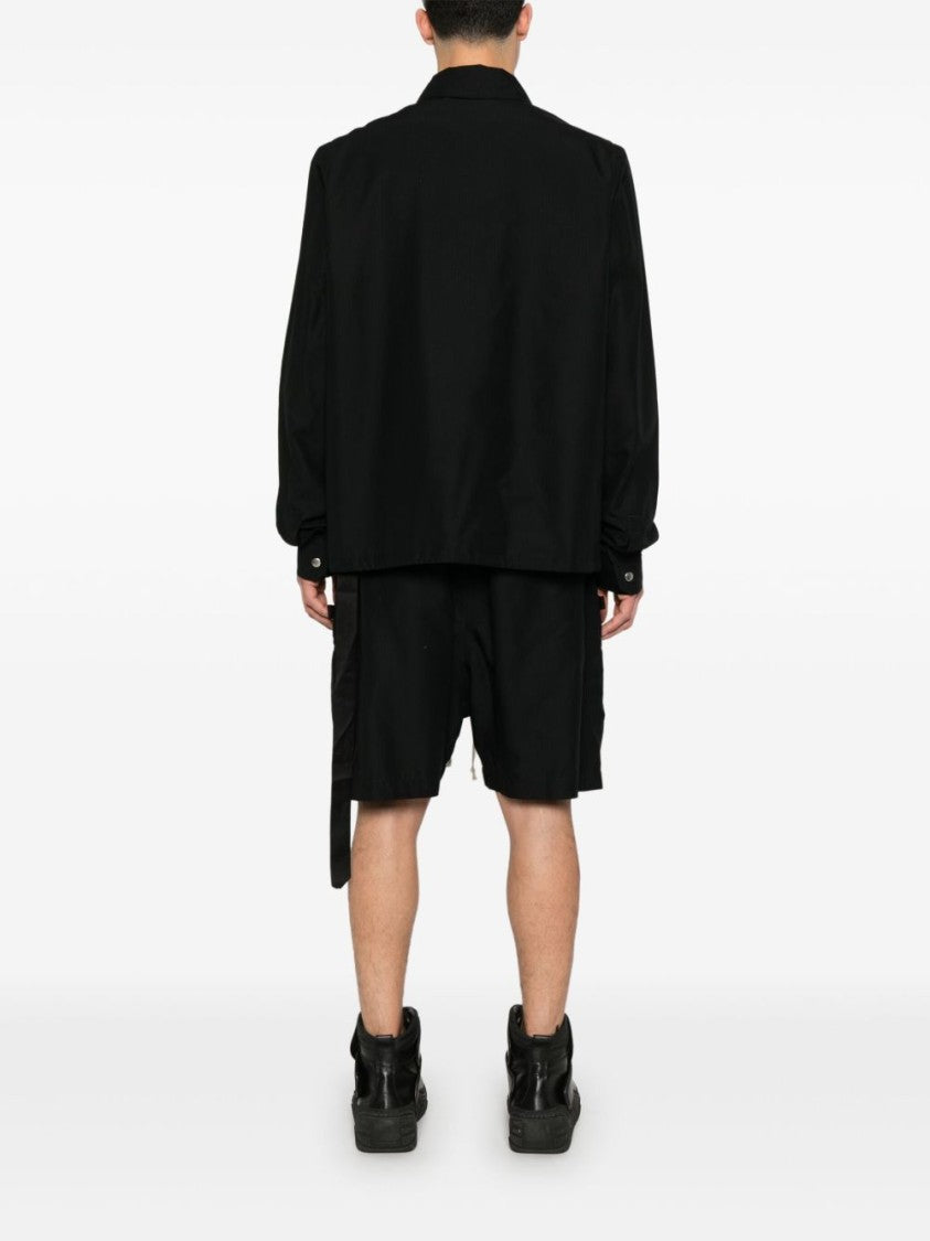 Drkshdw Front Press-Stud Fastening Black Jacket