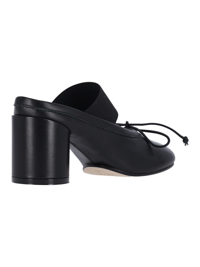 Mm6 By Maison Margiela Anatomical Toe Black Goat Leather Sandals