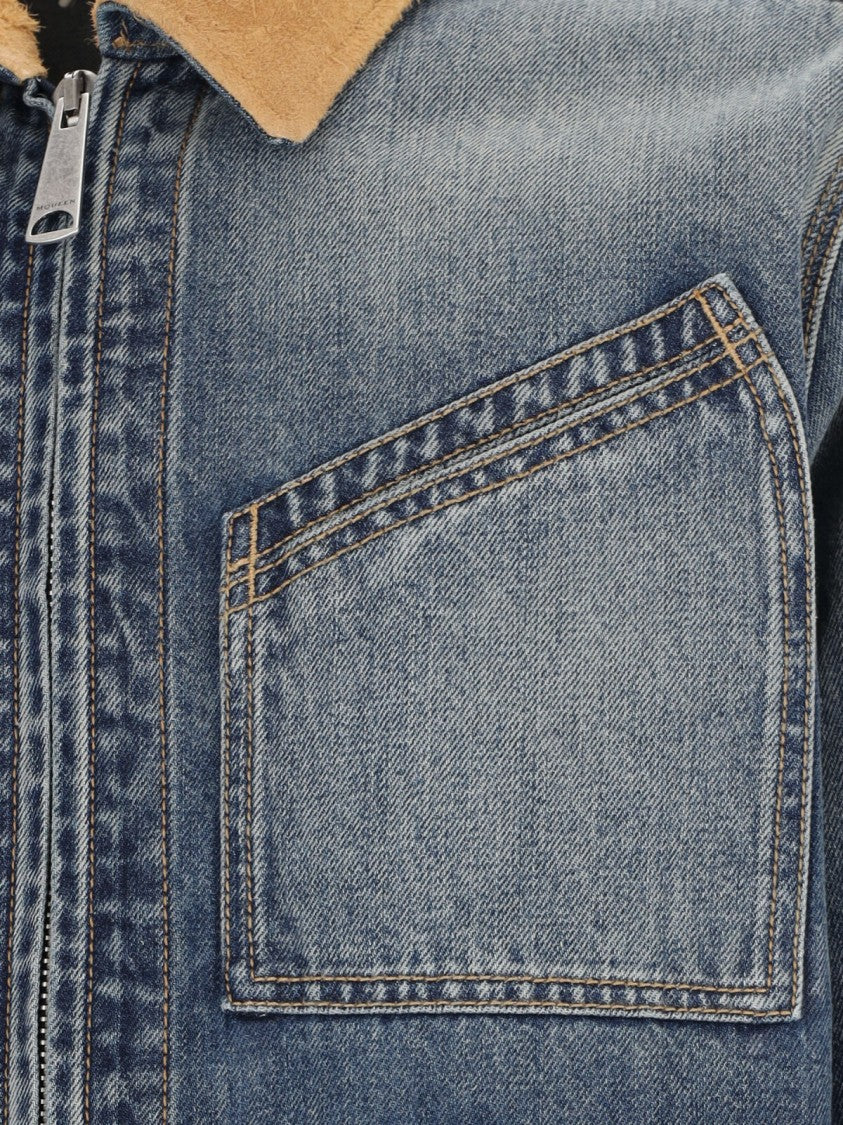 Alexander Mcqueen Denim Zip Jacket – Blue