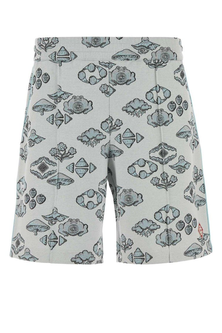 Casablanca Embroidered Stretch Jacquard Bermuda Shorts