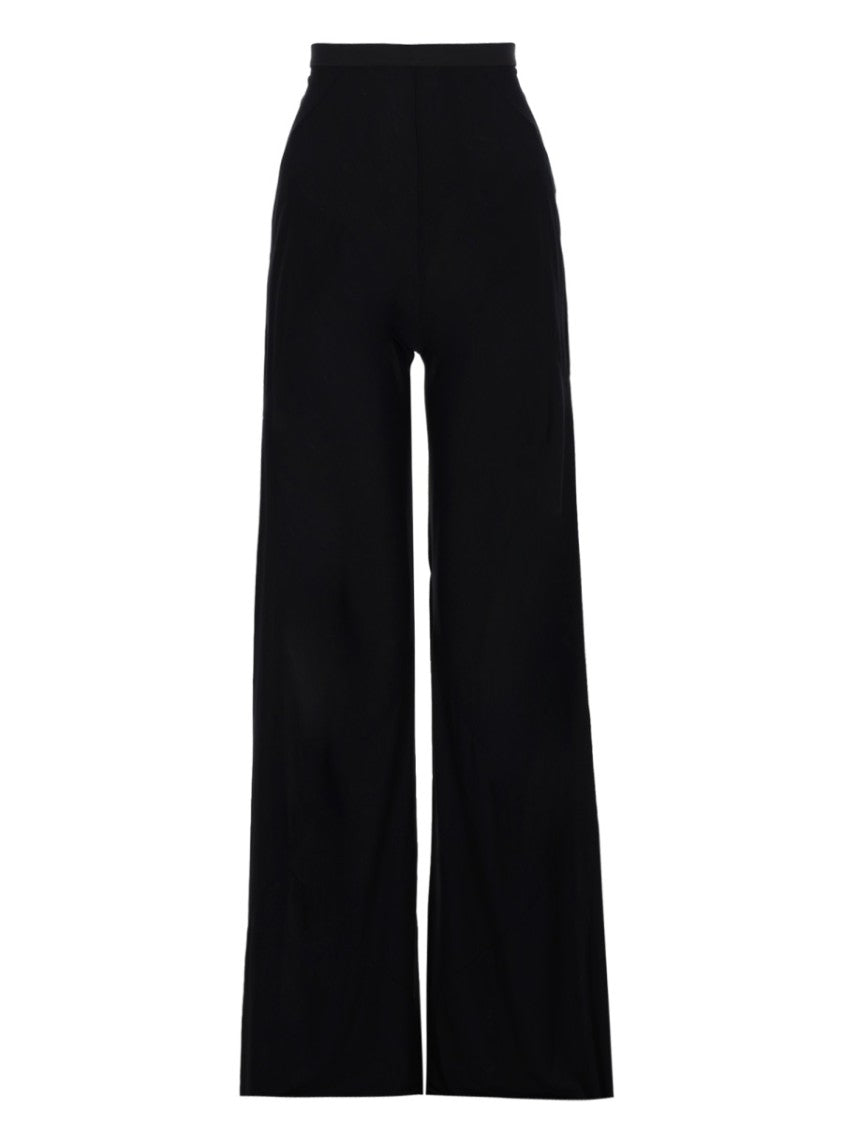Rick Owens X Lilies High Waist Floor Length Viscose Pants