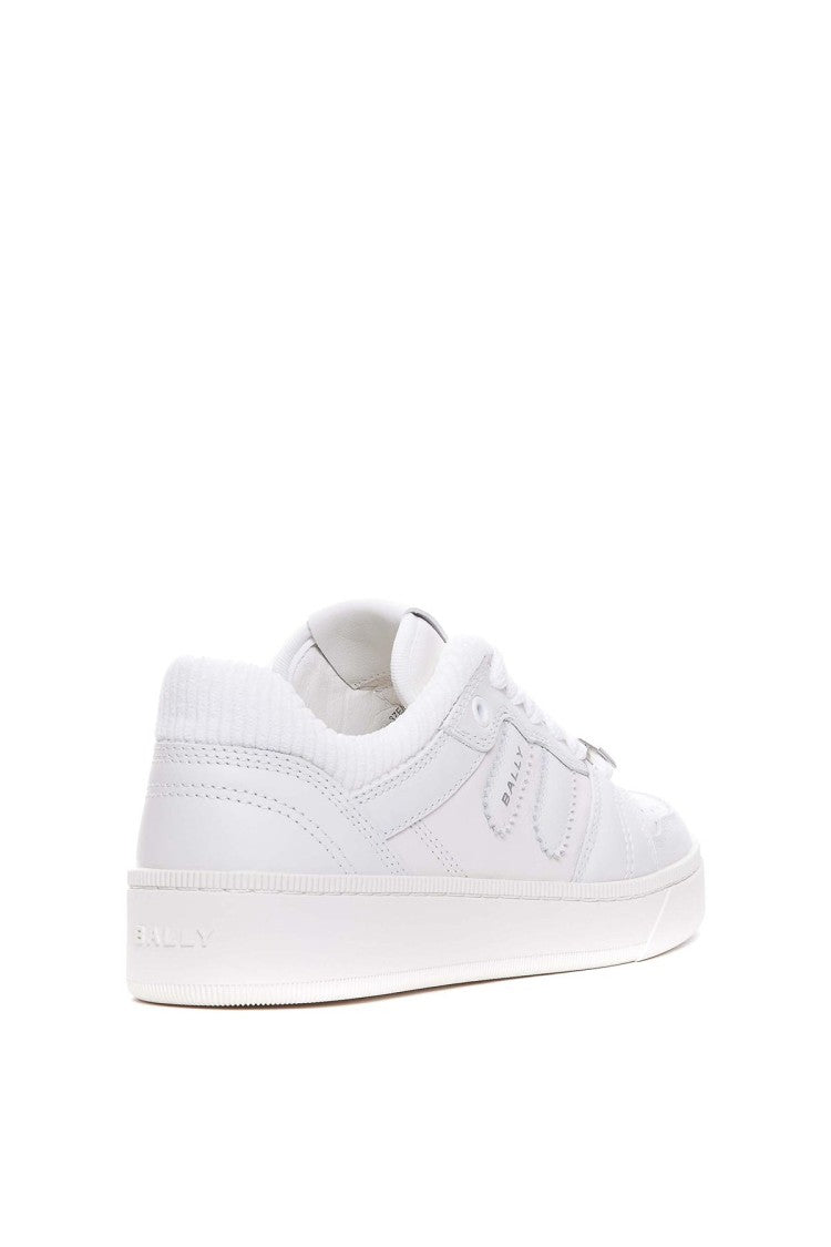 Bally White Nappa Leather Low-Top Sneakers