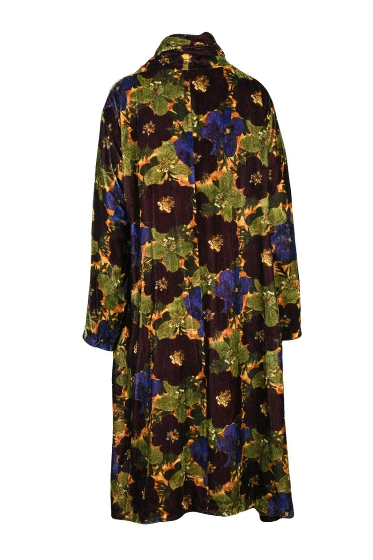 Raga Velvet Overcoat Open - Multicolor