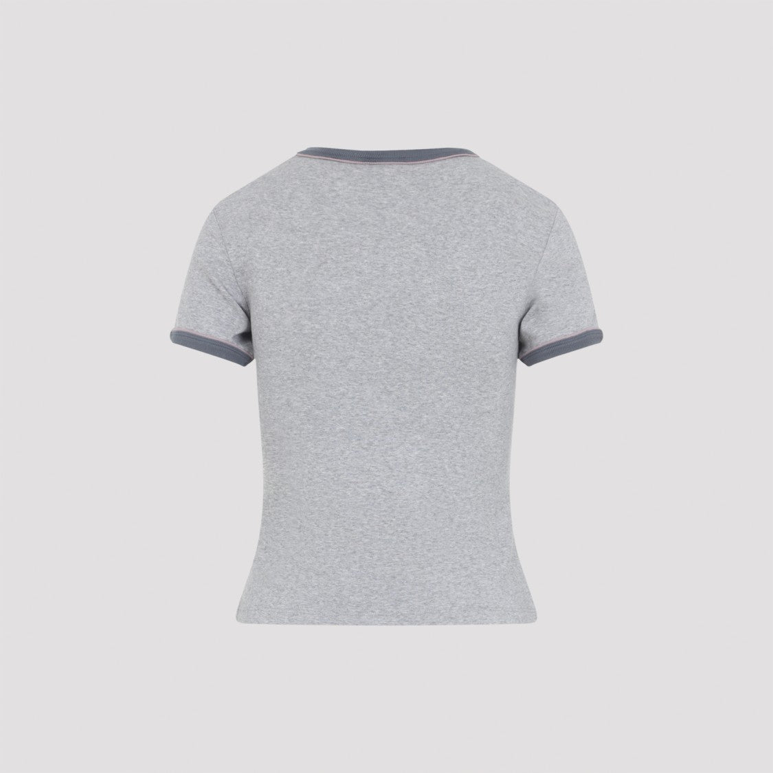 Chloé Heather Grey Fitted Cotton T-Shirt