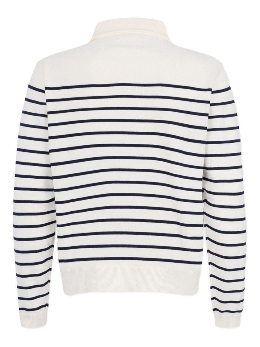 Dsquared2 Long-Sleeve Polo Shirt With Classic Stripe Pattern