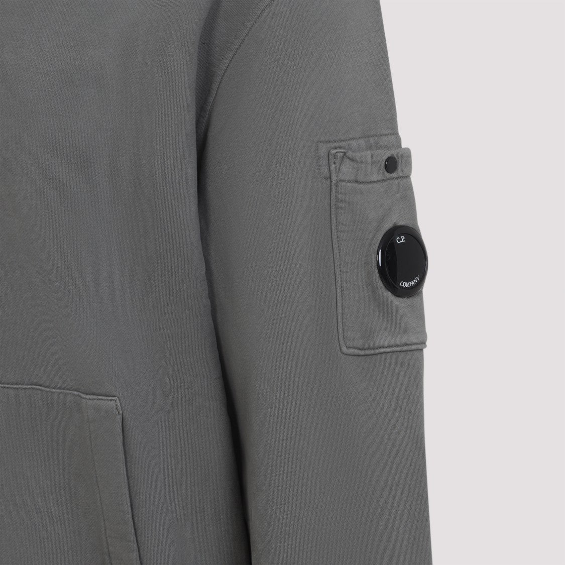 C.P. Company Grey Cotton Hoodie