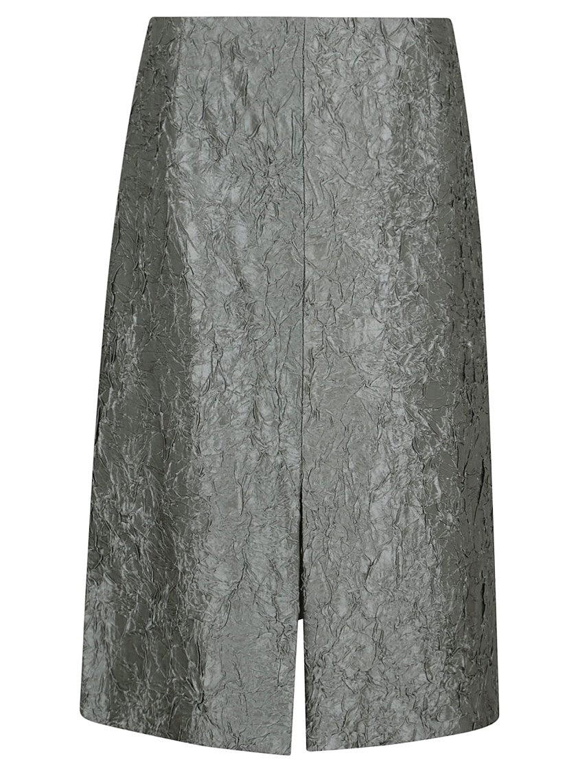 Dries Van Noten A-Line Skirt With Textured Finish