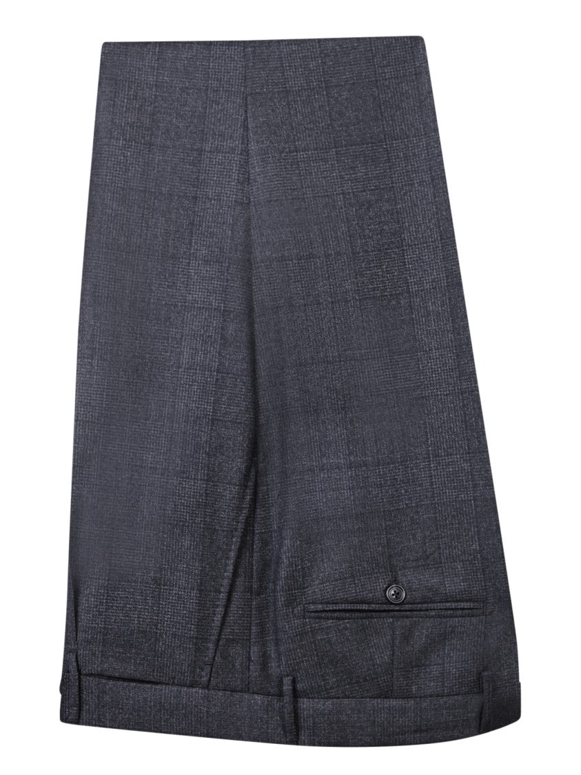 Tagliatore Double-Breasted Virgin Wool Suit With Tailored Fit And Detailing