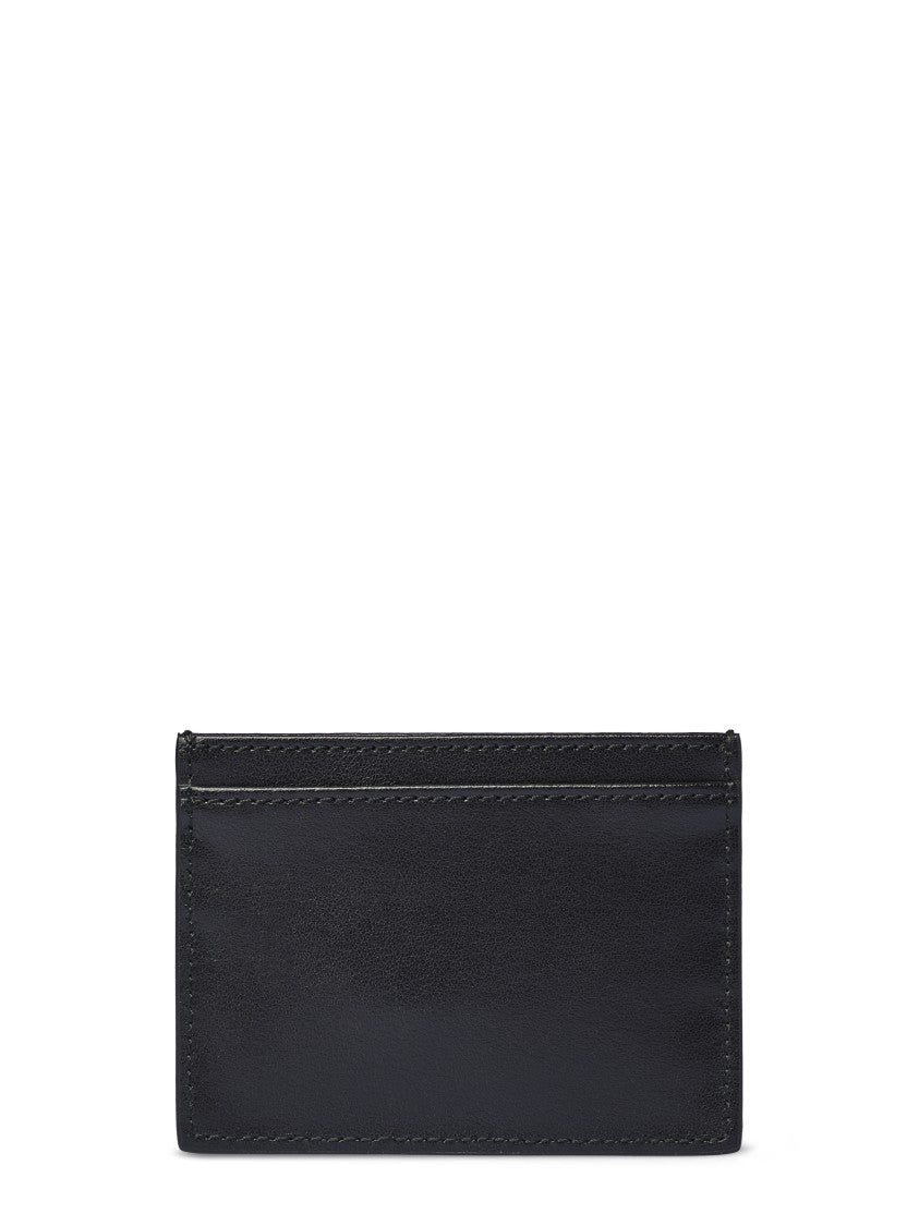 Vivienne Westwood Black Studded Flat Card Holder Wallet