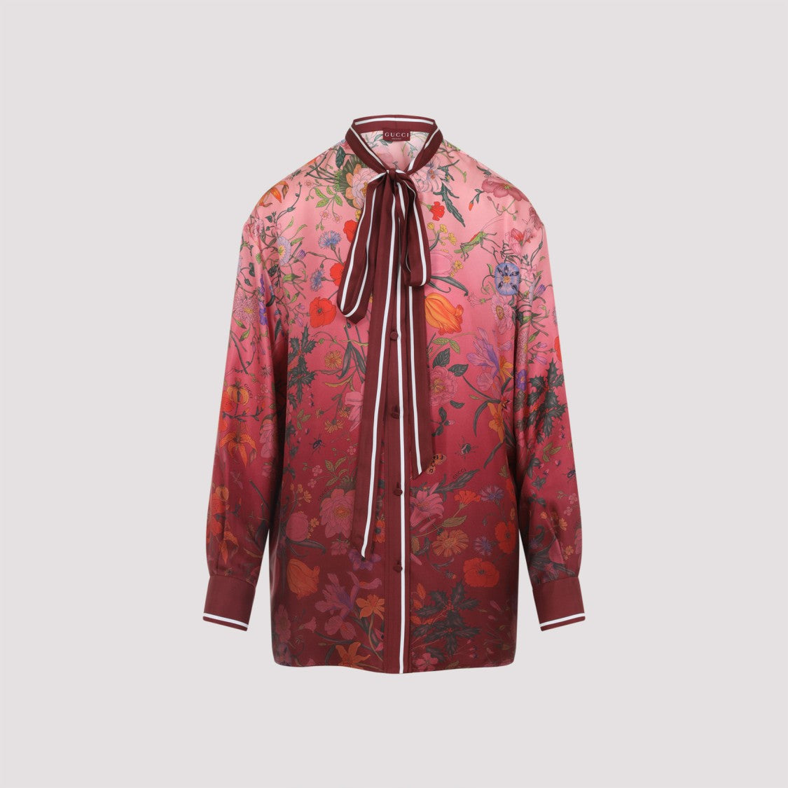 Gucci Gradient Floral Silk Shirt