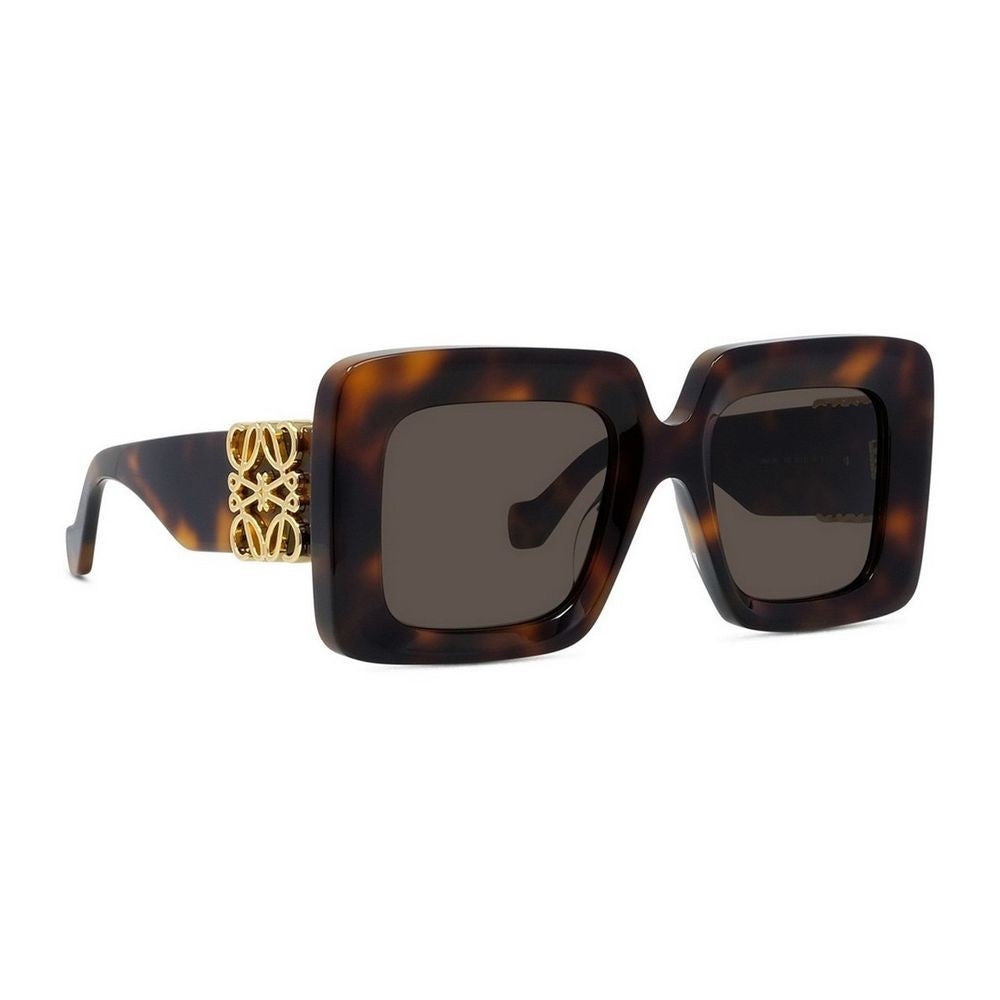 Loewe Anagram Oversized Square Sunglasses With Beveled Edges