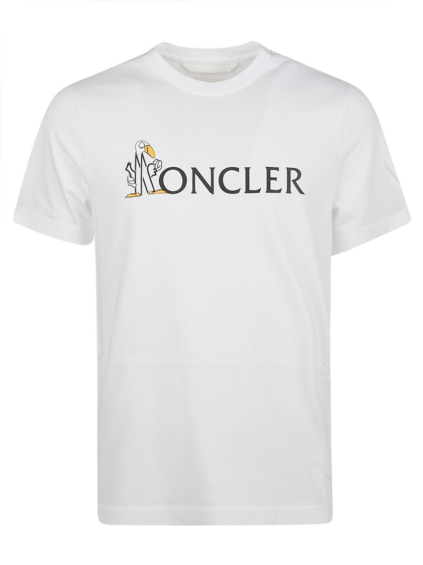 Moncler Crewneck Logo Cotton T-Shirt