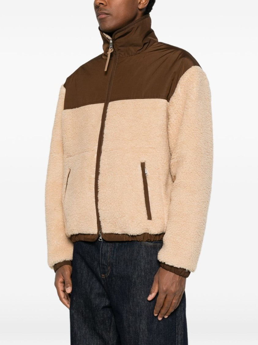 Ami Paris Plush Colorblock Jacket